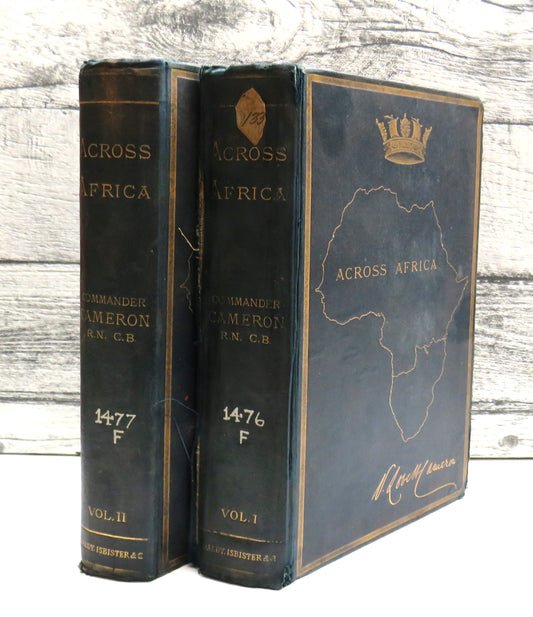Across Africa By Verney Lovett Cameron 1877 2 Volumes