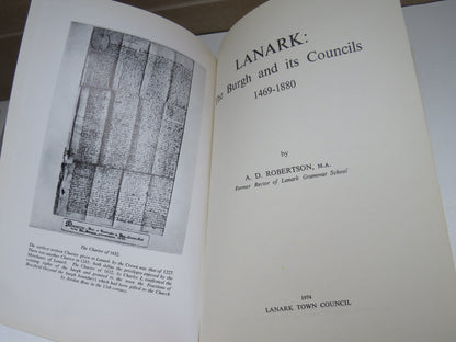 Lanark: The Burgh and Its Councils 1469-1880 By A. D. Robertson 1974 book image 4