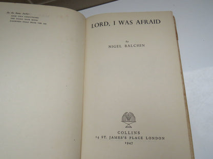 Lord I Was Afraid By Nigel Balchin 1947 book image 4
