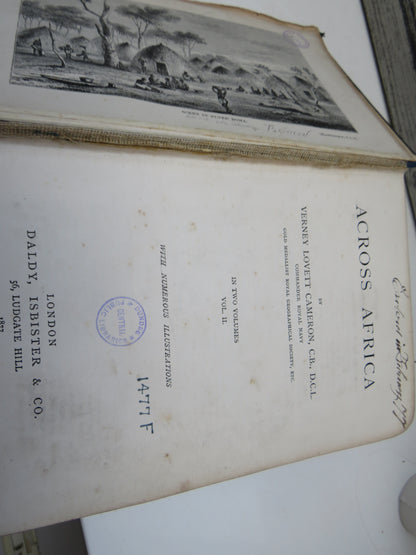 Across Africa By Verney Lovett Cameron 1877 2 Volumes book image 10