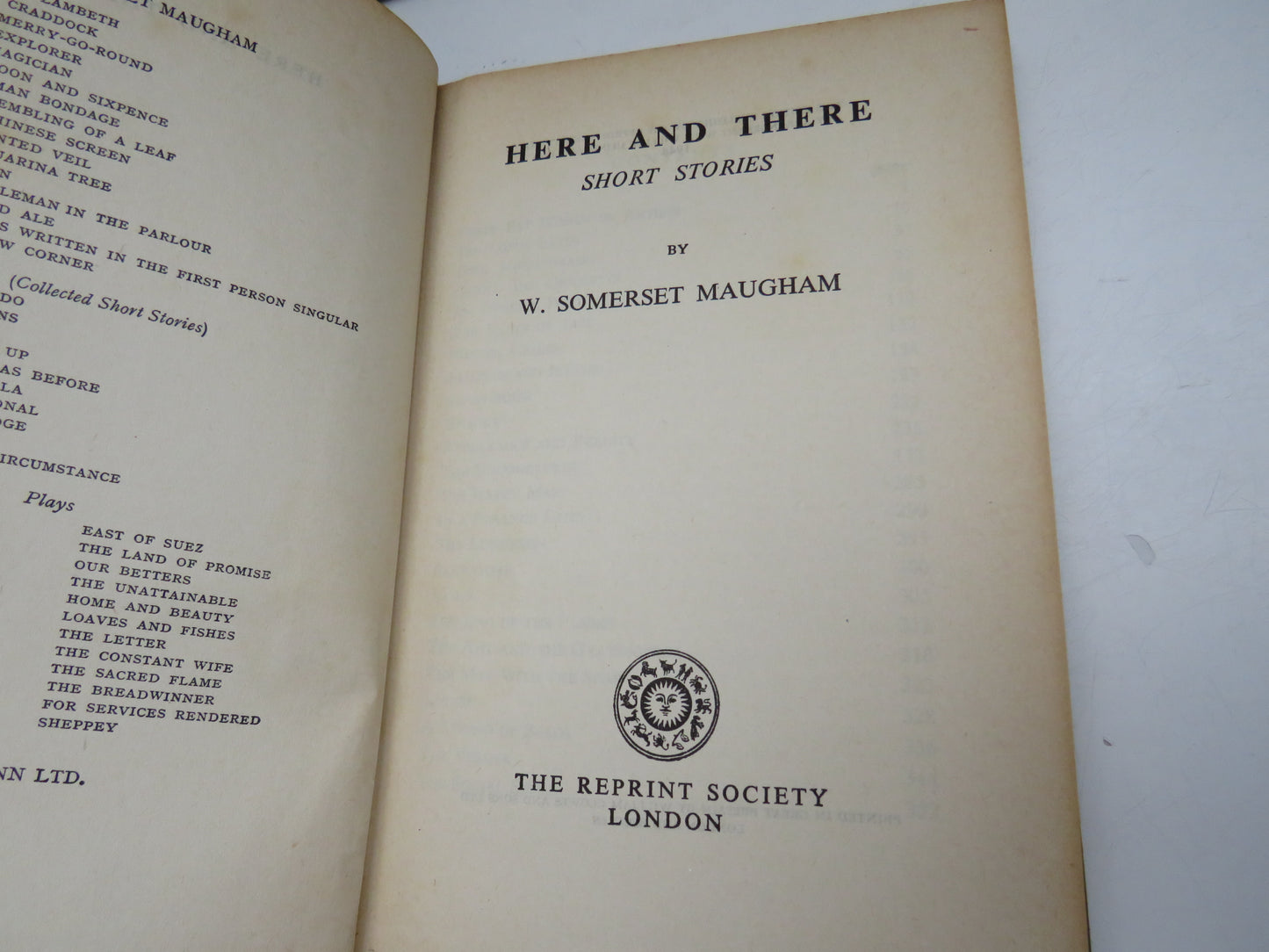 Here and There Short Stories By W. Somerset Maugham 1948