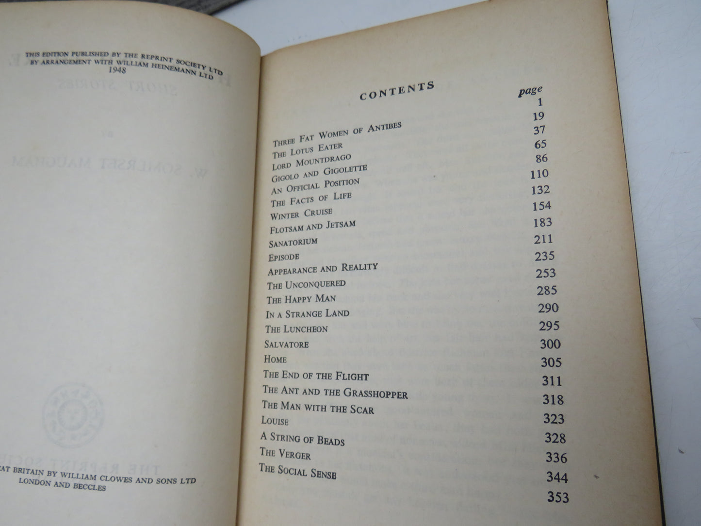 Here and There Short Stories By W. Somerset Maugham 1948