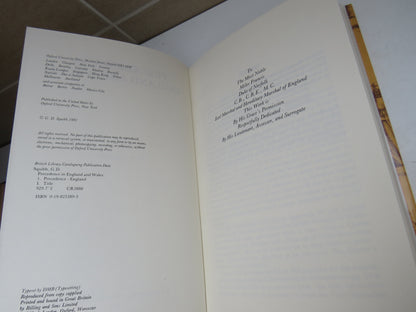 Precedence In England and Wales By G. D. Squibb 1981 book image 4
