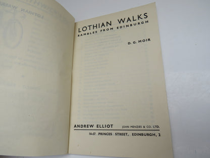 Lothian Walks Rambles From Edinburgh By D.G. Moir 1946 book image 4