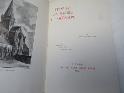 Literary Landmarks of Glasgow By James A. Kilpatrick 1898 book image 4