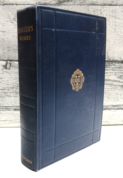 The Complete Works of Geoffrey Chaucer Edited From Numerous Manuscripts By Walter W. Skeat 1937 book front cover