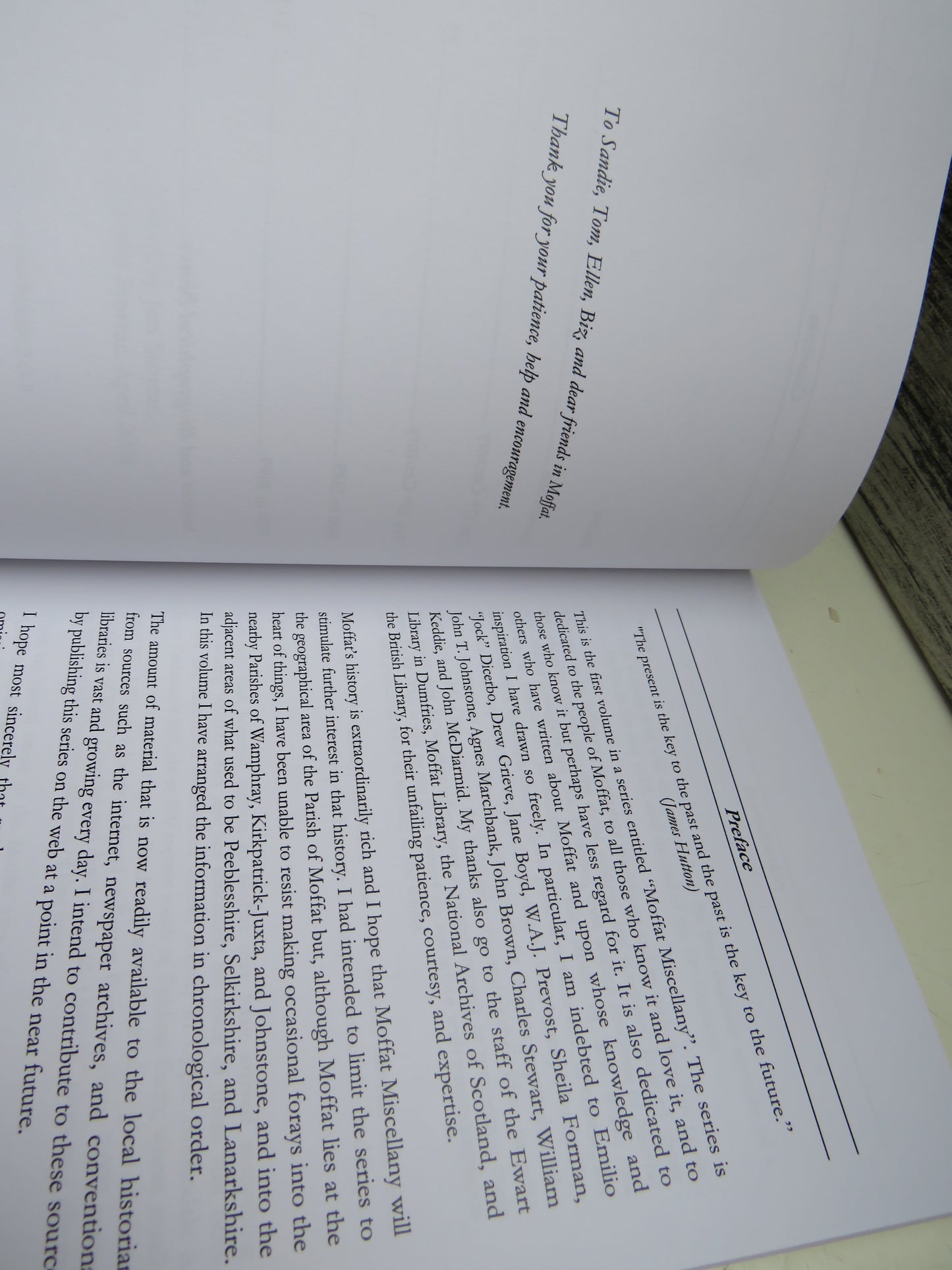 Early Visitors and Their Impressions of Moffat By Jim Storrar Moffat Miscellany Volume 1