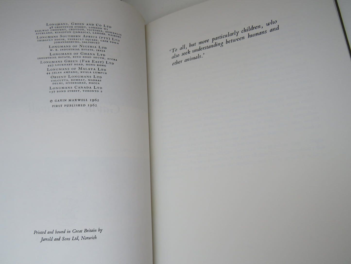 The Otters' Tale By Gavin Maxwell 1962