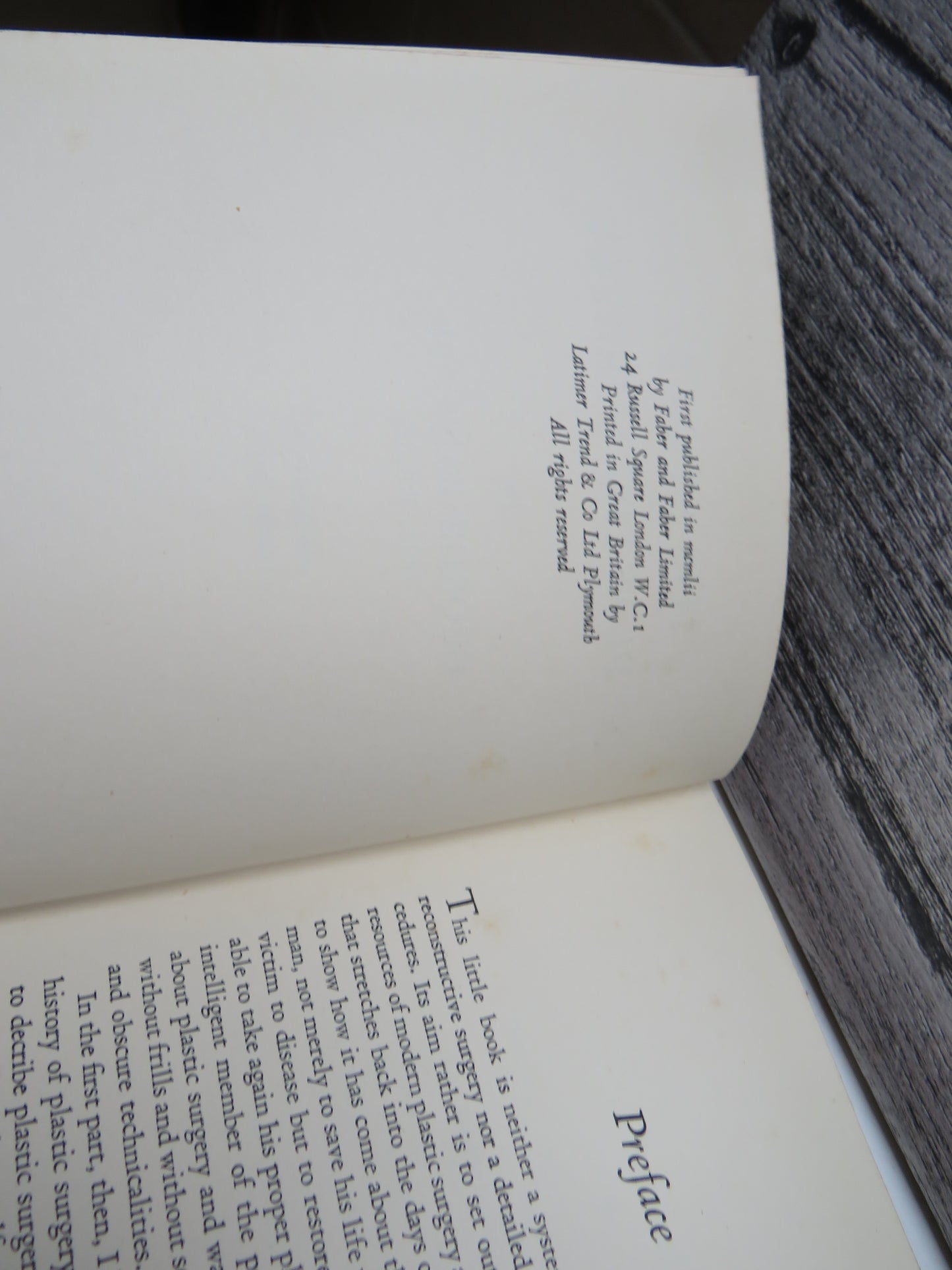 The Story of Plastic Surgery By George Bankoff 1952