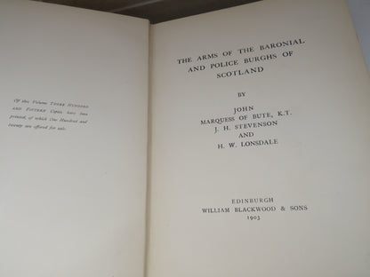 The Arms of the Baronial and Police Burghs of Scotland by John Marquess of Bute, J. H. Stevenson & H book image 5