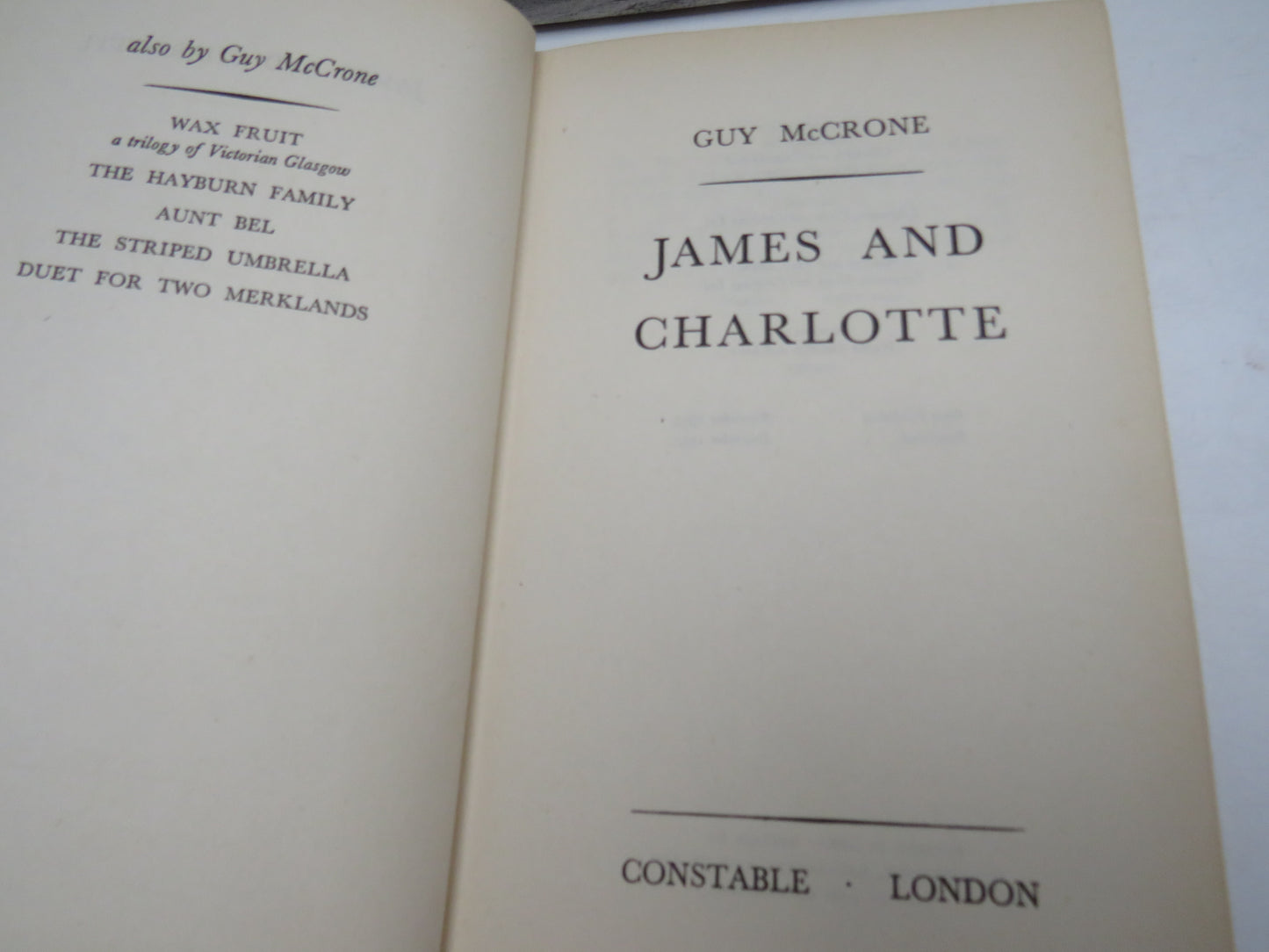 James and Charlotte By Guy McCrone 1955