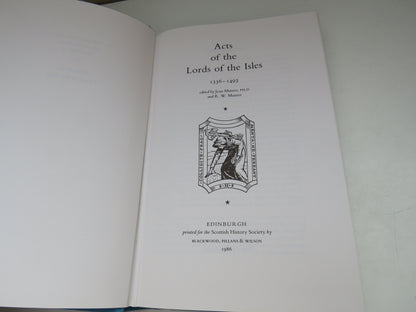 Acts of the Lords of the Isles 1336-1493, Jean Munro & R. W. Munro (Ed) 1986 book image 4