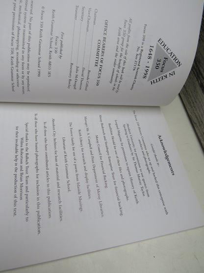 Manuscript To Microchip History of Keith Schools 1648-1998