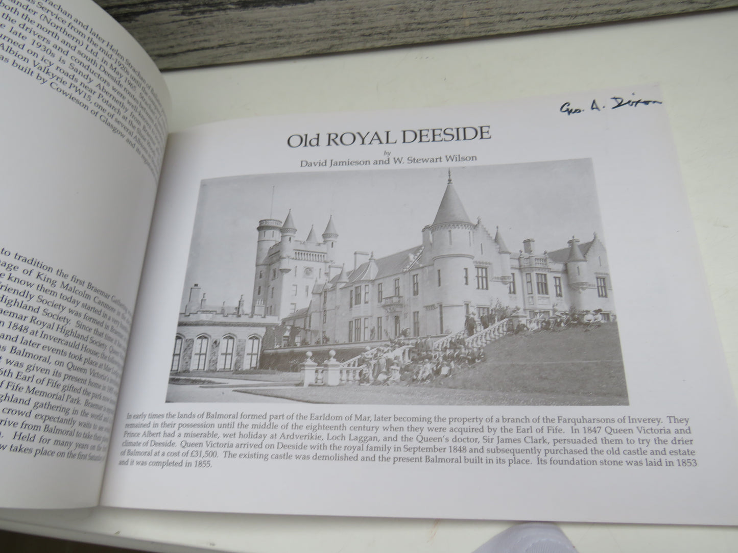 Old Royal Deeside By David Jamieson and W. Stewart Wilson 2001