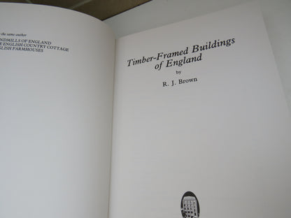 Timber Framed Buildings of England by R. J. Brown, 1986 book image 4