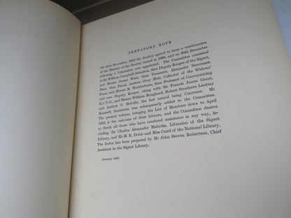 The Society Of Writers To His Majesty's Signet With A List of the Members and Abstracts of the Minut book image 5