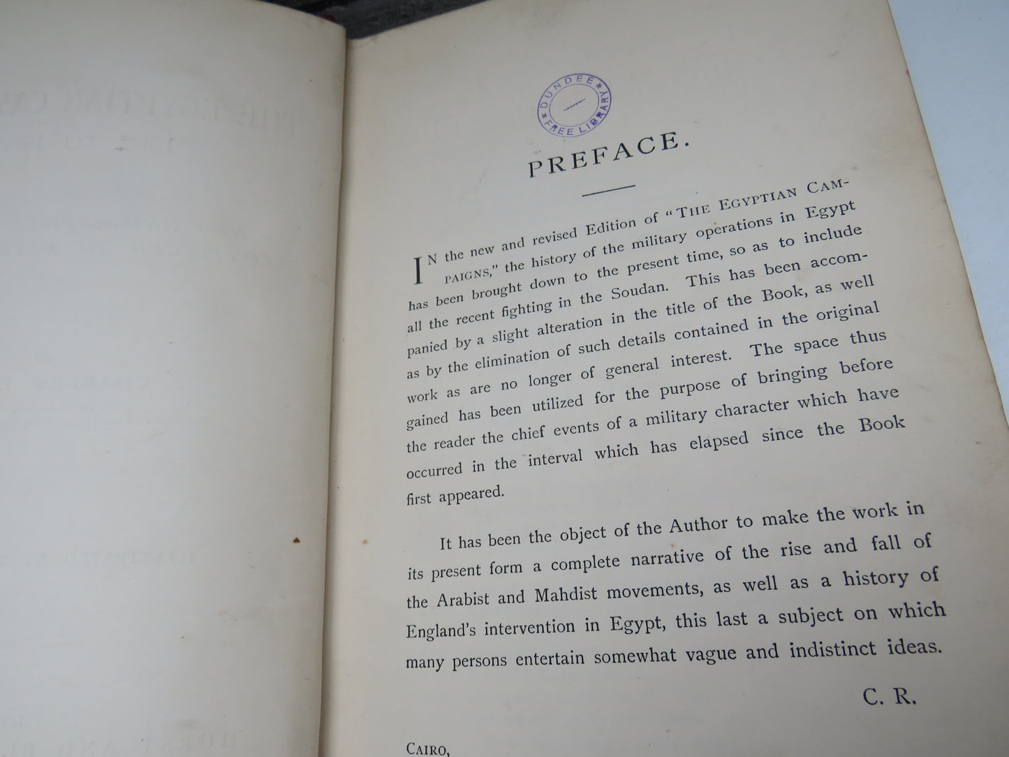 The Egyptian Campaigns 1882 To 1885 New and Revised Edition Continued To December 1899 By Charles Royle 1900
