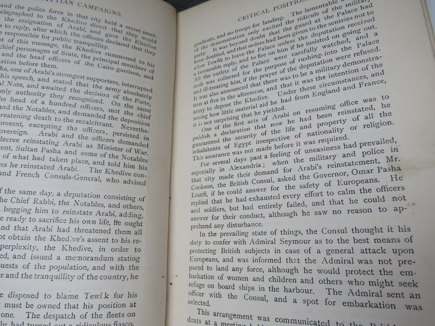 The Egyptian Campaigns 1882 To 1885 New and Revised Edition Continued To December 1899 By Charles Royle 1900