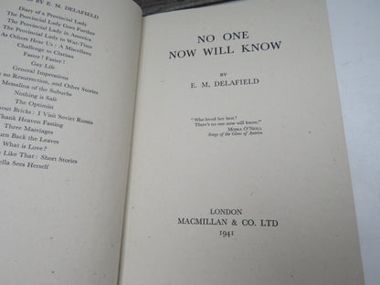 No One Will Know By E.M. Delafield 1941