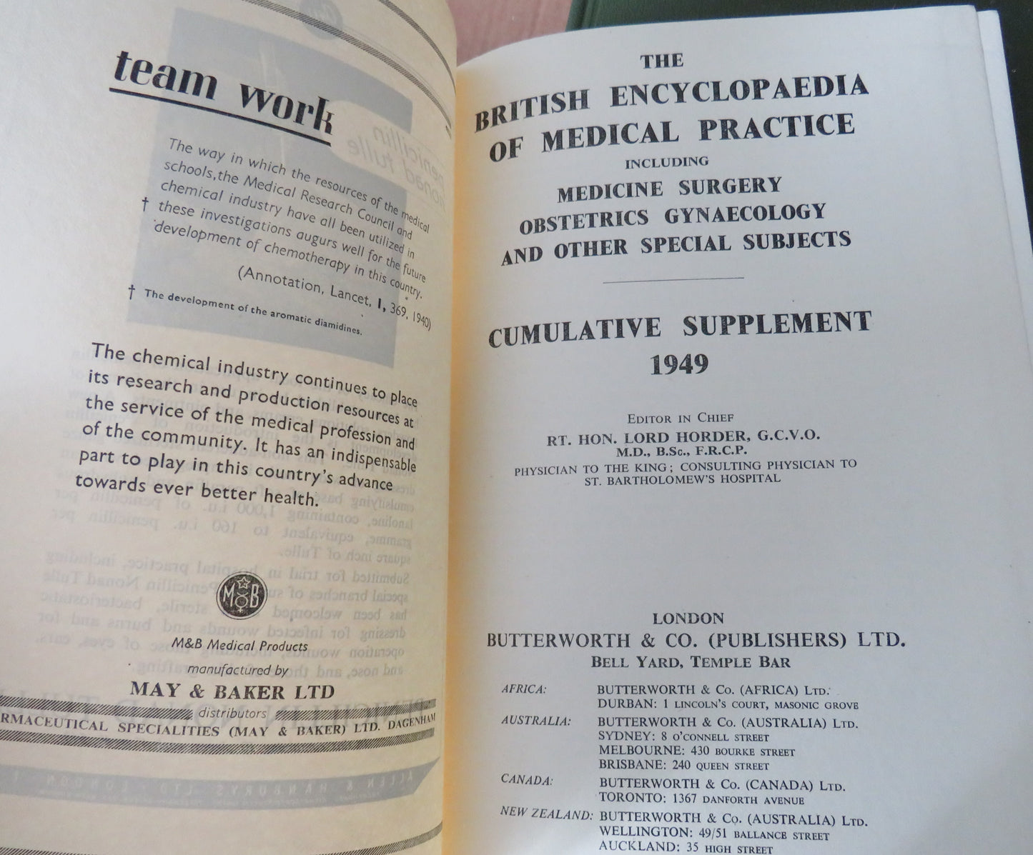 The British Encyclopaedia of Medical Practice 1947 - 50 & Cumulative Supplement