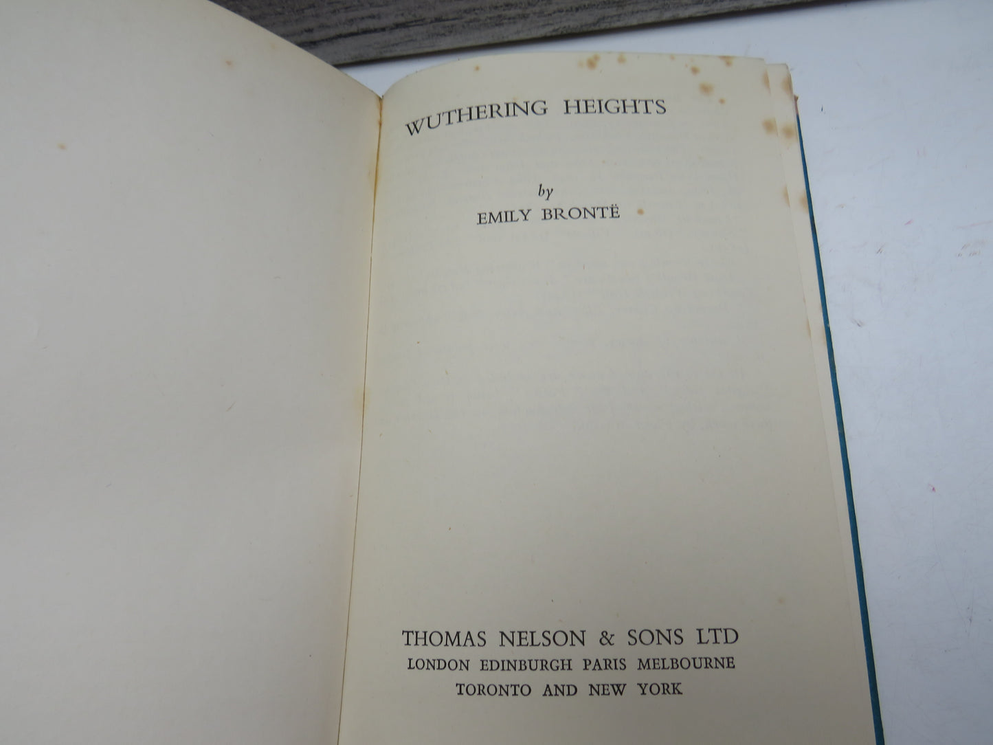 Wuthering Heights By Emily Bronte - The Nelson Classics