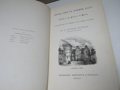 Social Life In Former Days Chiefly In The Province of Moray By E. Dunbar Dunbar 1865 book image 4