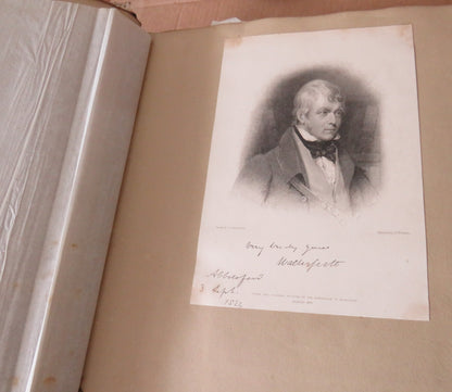 Large Antique Book of Over 125 Engravings , Landscape, Portraits etc 19thC Withers book image 8