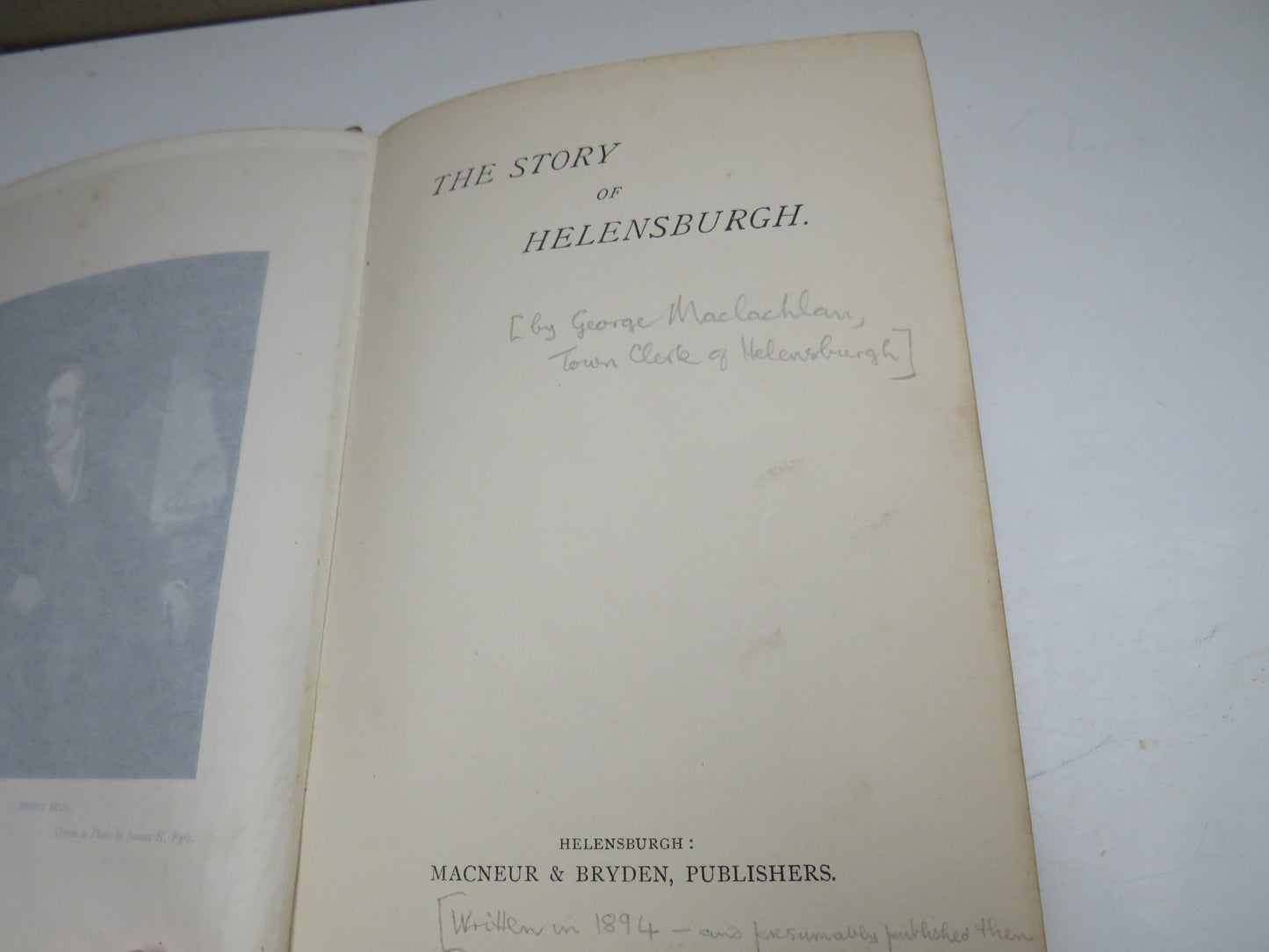 The Story of Helensburgh By George Maclachlan 1894
