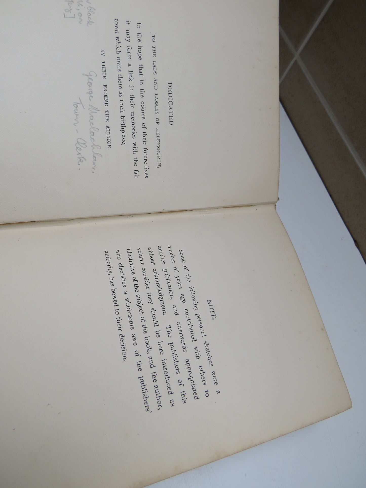 The Story of Helensburgh By George Maclachlan 1894