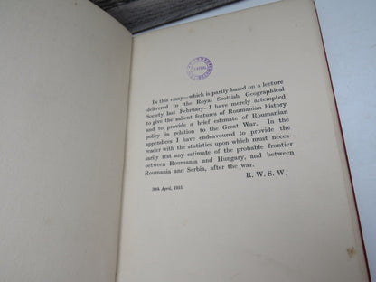 Roumania and the Great War By R. W. Seton-Watson 1915