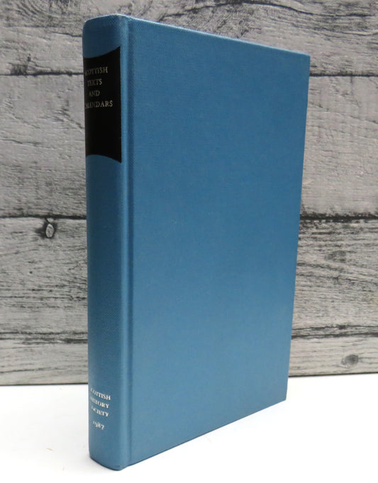 Scottish Texts and Calendars An Analytical Guide To Serial Publications By David and Wendy B. Stevenson 1987
