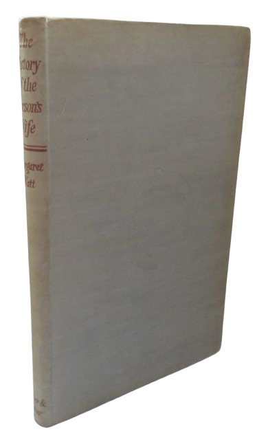 The History Of The Parson's Wife By Margaret H. Watt 1946 book front cover