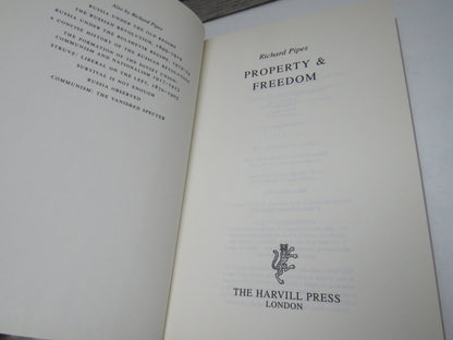 Property & Freedom By Richard Pipes 1999 book image 4