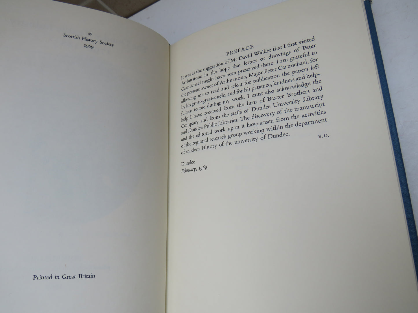 The Dundee Textile Industry 1790-1885 From The Papers of Peter Carmichael of Arthurstone 1969