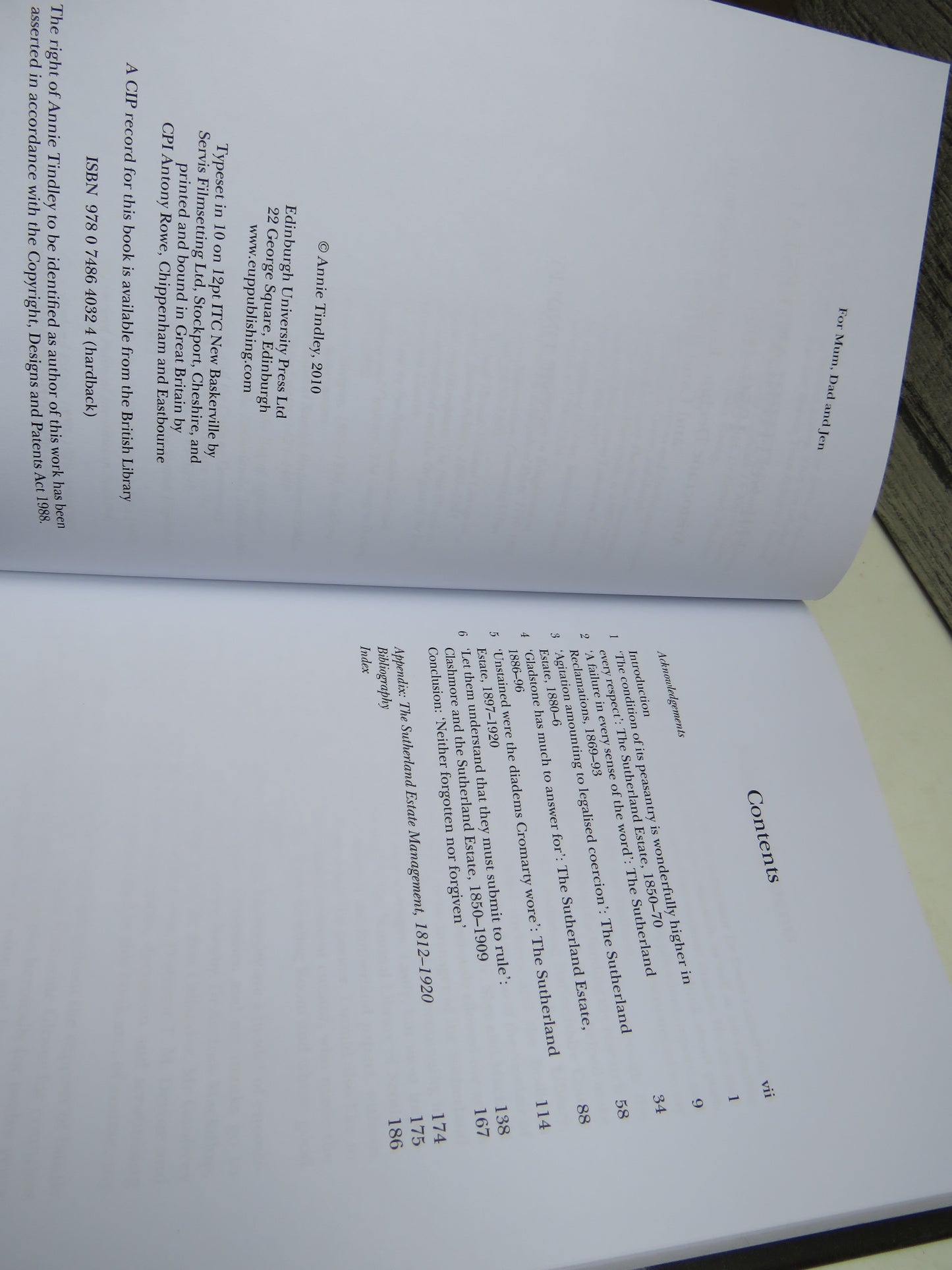 The Sutherland Estate, 1850-1920 Aristocratic Decline, Estate Management and Land Reform By Annie Tindley 2010