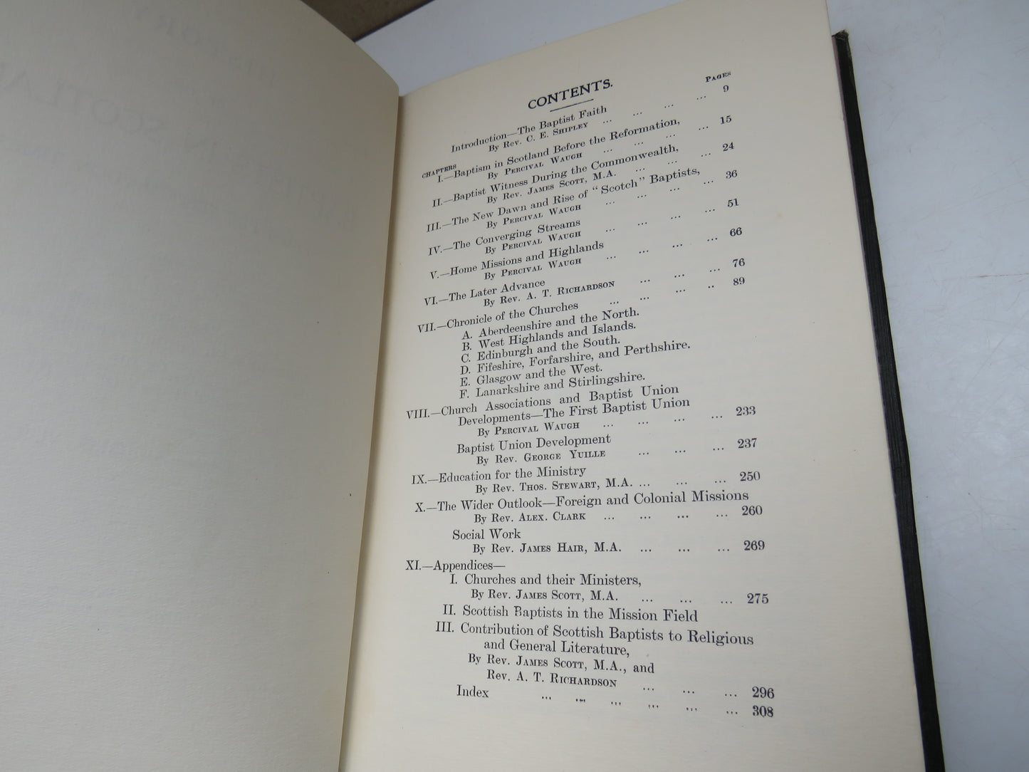 History Of The Baptists In Scotland From Pre-Reformation Times 1926