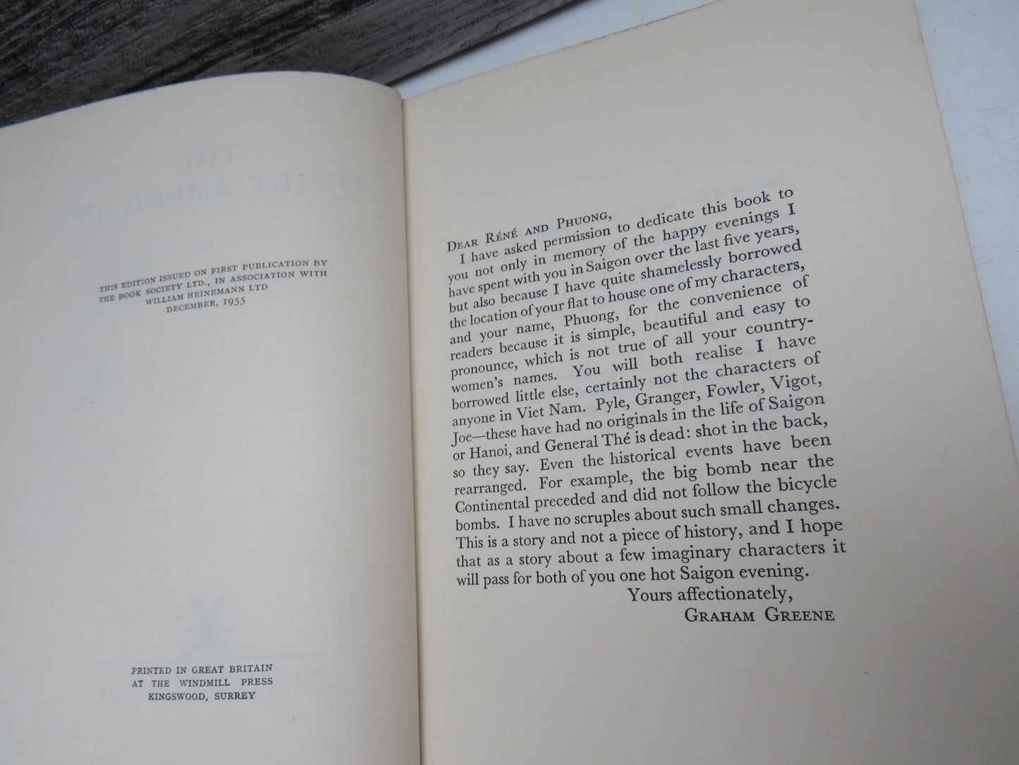 The Quiet American By Graham Greene 1955