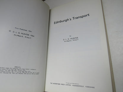 Edinburgh's Transport By D. L. G. Hunter 1964 book image 4