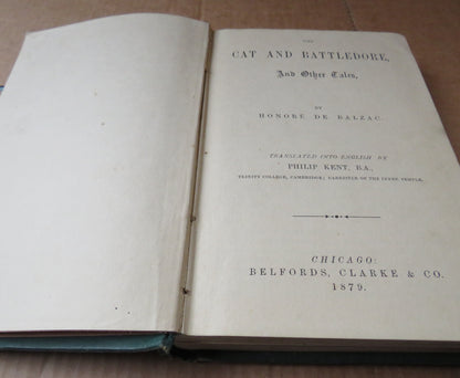 The Cat and Battledore and Other Tales by Honore De Balzac, 1879 book image 4