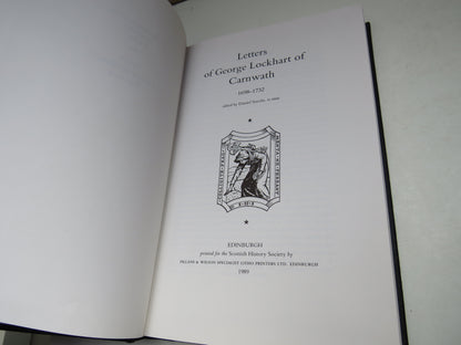 Letters of George Lockhart of Carnwath 1698-1732 Edited By Daniel Szechi 1989 book image 4