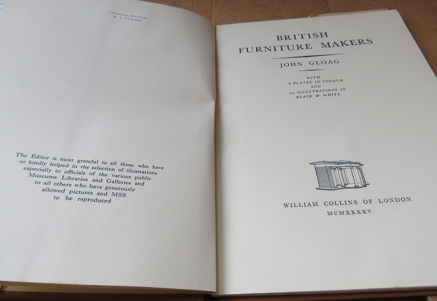 British Furniture Makers by John Gloag, 1945