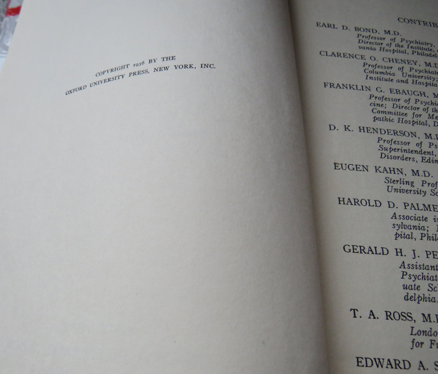 Psychiatry for Practitioners Edited by Henry A Christian, 1936