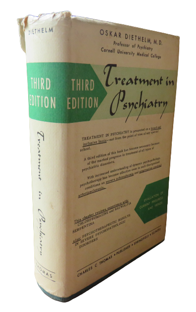 Treatment in Psychiatry by Oskar Diethelm, 1955 book front cover
