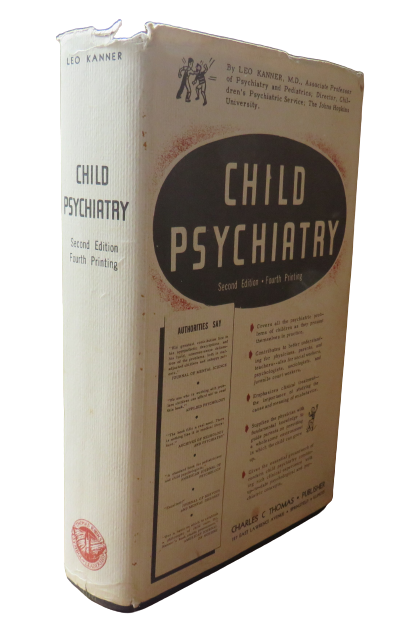Child Psychiatry by Leo Kanner, 1955 book front cover