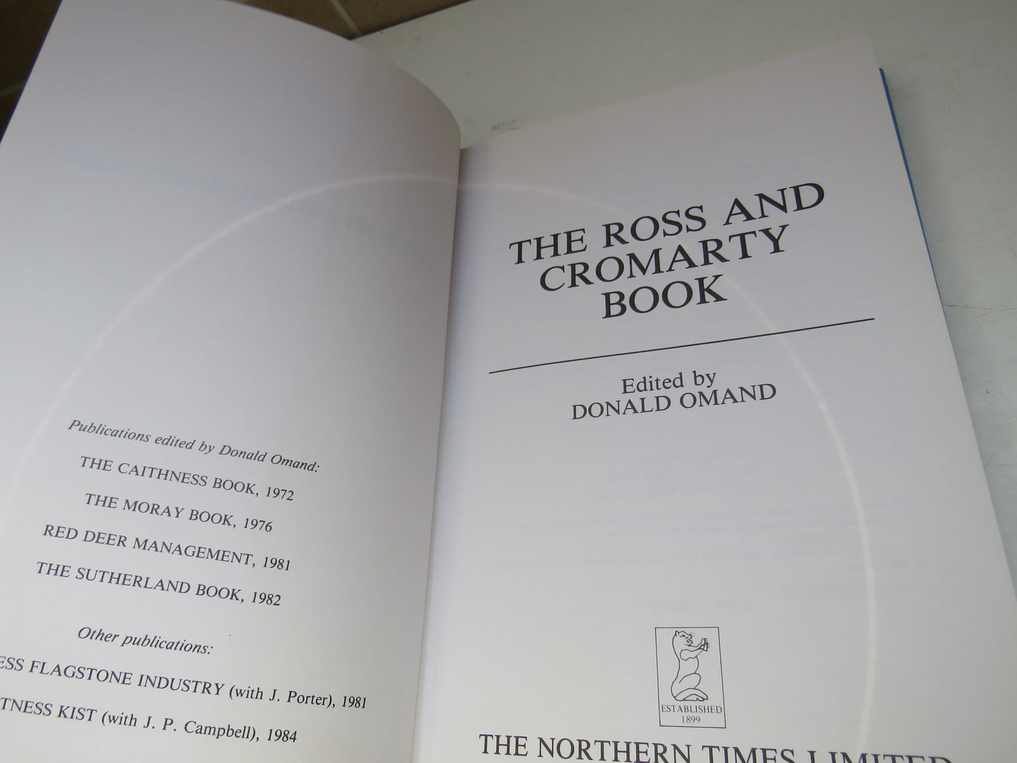 The Ross and Cromarty Book Edited By Donald Omand 1984