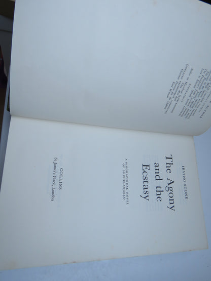 The Agony and The Ecstasy A Biographical Novel of Michelangelo By Irving Stone 1962 book image 2