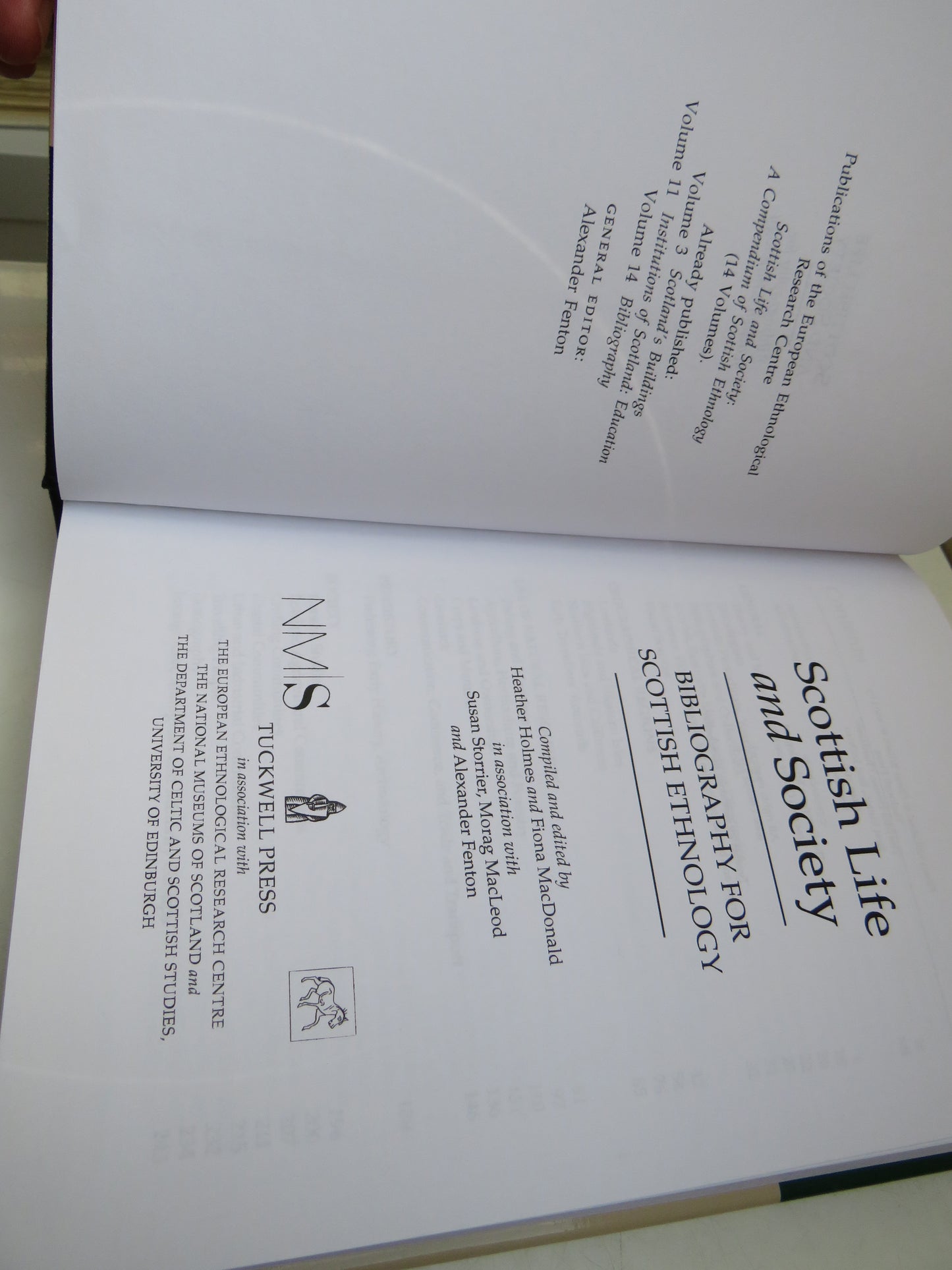 Scottish Life and Society Bibliography For Scottish Ethnology 2003