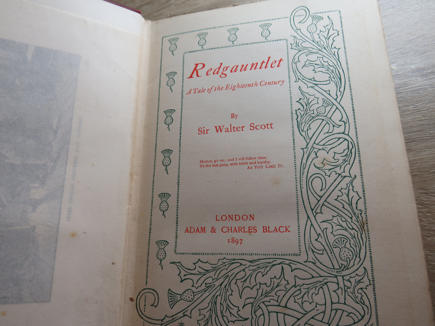Redgauntlet A Tale of the Eighteenth Century By Sir Walter Scott 1897, Antique Book