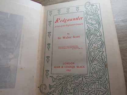 Redgauntlet A Tale of the Eighteenth Century By Sir Walter Scott 1897, Antique Book book image 5
