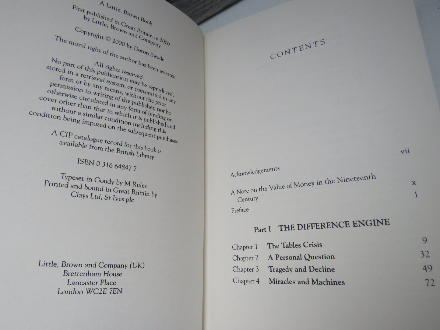 The Cogwheel Brain Charles Babbage and the Quest To Build The First Computer By Doron Swade 2000